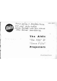 Aldis Ltd Aldis 750 manual. Camera Instructions.